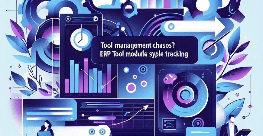  刀具管理混乱？ERP刀具模块的使用寿命追踪  